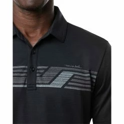TravisMathew River Basin Mens Golf Polo -Clubs Shop 26175 BLACK0BLK 2