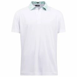 J.Lindeberg J. Lindeberg Lux Bridge Mens Golf Polo -Clubs Shop 26189 WHITE0000