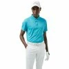 J.Lindeberg J. Lindeberg Blake Slim Fit Enamel Blue Mens Golf Polo