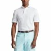 Polo Ralph Lauren RLX Ralph Lauren Knit Jacquard Pure White Mens Golf Polo