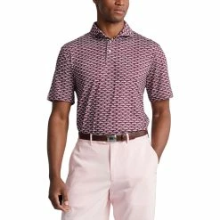 Polo Ralph Lauren RLX Ralph Lauren Lightweight Airflow Jersey Rich Ruby Mens Golf Polo
