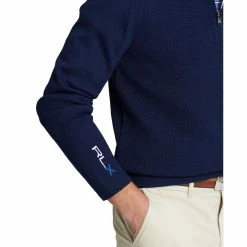 Polo Ralph Lauren RLX Ralph Lauren Thermocool Windblocked French Navy Mens 1/2 Zip Golf Sweater 5 Polo Ralph Lauren RLX Ralph Lauren Thermocool Windblocked French Navy Mens 1/2 Zip Golf Sweater -Clubs Shop 26893 FRENCHNAVY 2