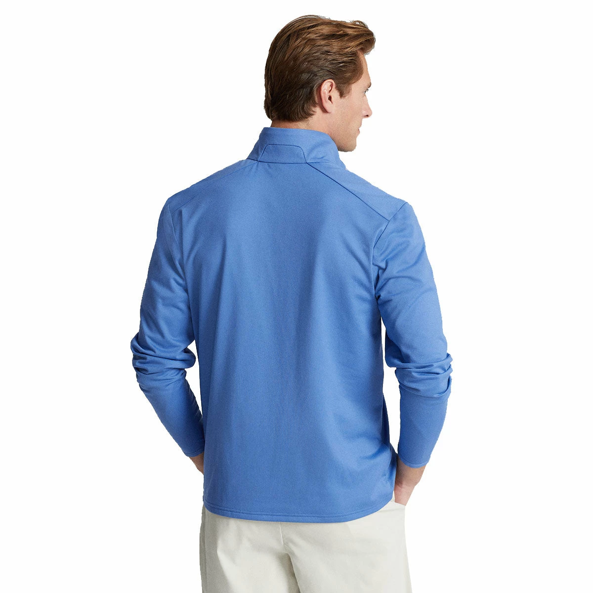 Polo Ralph Lauren RLX Ralph Lauren Brushed Back Tech Jersey Retreat Blue Mens Golf 1/2 Zip 2 Polo Ralph Lauren RLX Ralph Lauren Brushed Back Tech Jersey Retreat Blue Mens Golf 1/2 Zip - Image 2