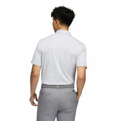 Adidas Golf Adidas Space-Dyed Striped Mens Golf Polo -Clubs Shop 26926 WHITEGREY3 1 8c9de627 cbf4 4d7d b010 b6475173998d