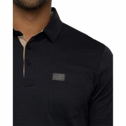 TravisMathew Valetta Black Mens Golf Polo 5 TravisMathew Valetta Black Mens Golf Polo -Clubs Shop 27014 BLACK0BLK 2