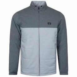 TravisMathew Bite The Bullet Heather Black Mens Golf Jacket
