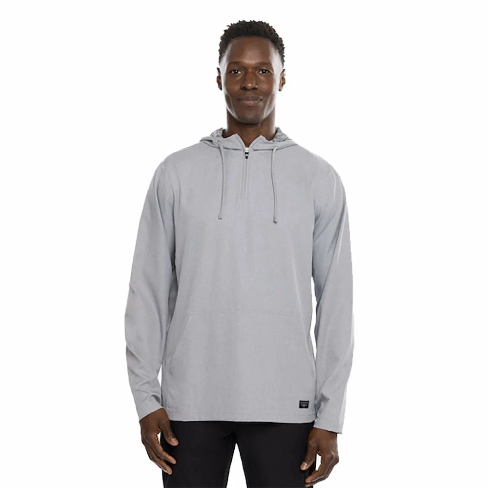 TravisMathew Skyview Heather Sleet Mens Golf 1/4 Zip 1 TravisMathew Skyview Heather Sleet Mens Golf 1/4 Zip