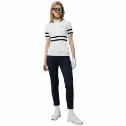 J.Lindeberg J. Lindeberg Moira Womens Short Sleeve Golf Polo -Clubs Shop 30663 WHITE0000