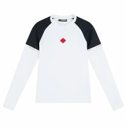 J.Lindeberg J. Lindeberg Sianna White Womens Long Sleeve Golf Shirt