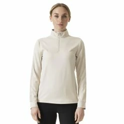 Daily Sports Anna Womens Golf 1/2 Zip -Clubs Shop 30672 RAWBEIGE218