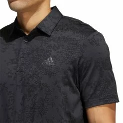 Adidas Golf Adidas Jacquard Mens Golf Polo -Clubs Shop 31156 CARBON099 2 5e337102 ffba 46ad b7cb 80e6bf56e398