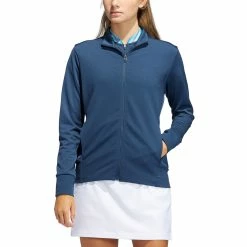 Adidas Golf Adidas Textured Womens Full Zip Golf Jacket