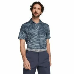 PUMA Golf Puma Cloudspun Dye Stripe Mens Golf Polo