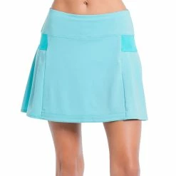 Lucky In Love Box Pleat 15.5 In Womens Golf Skort