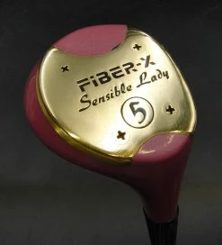 Fiber X Japanese Ladies Vintage Fiber-X Sensible Lady 5 Wood Ladies Graphite Shaft