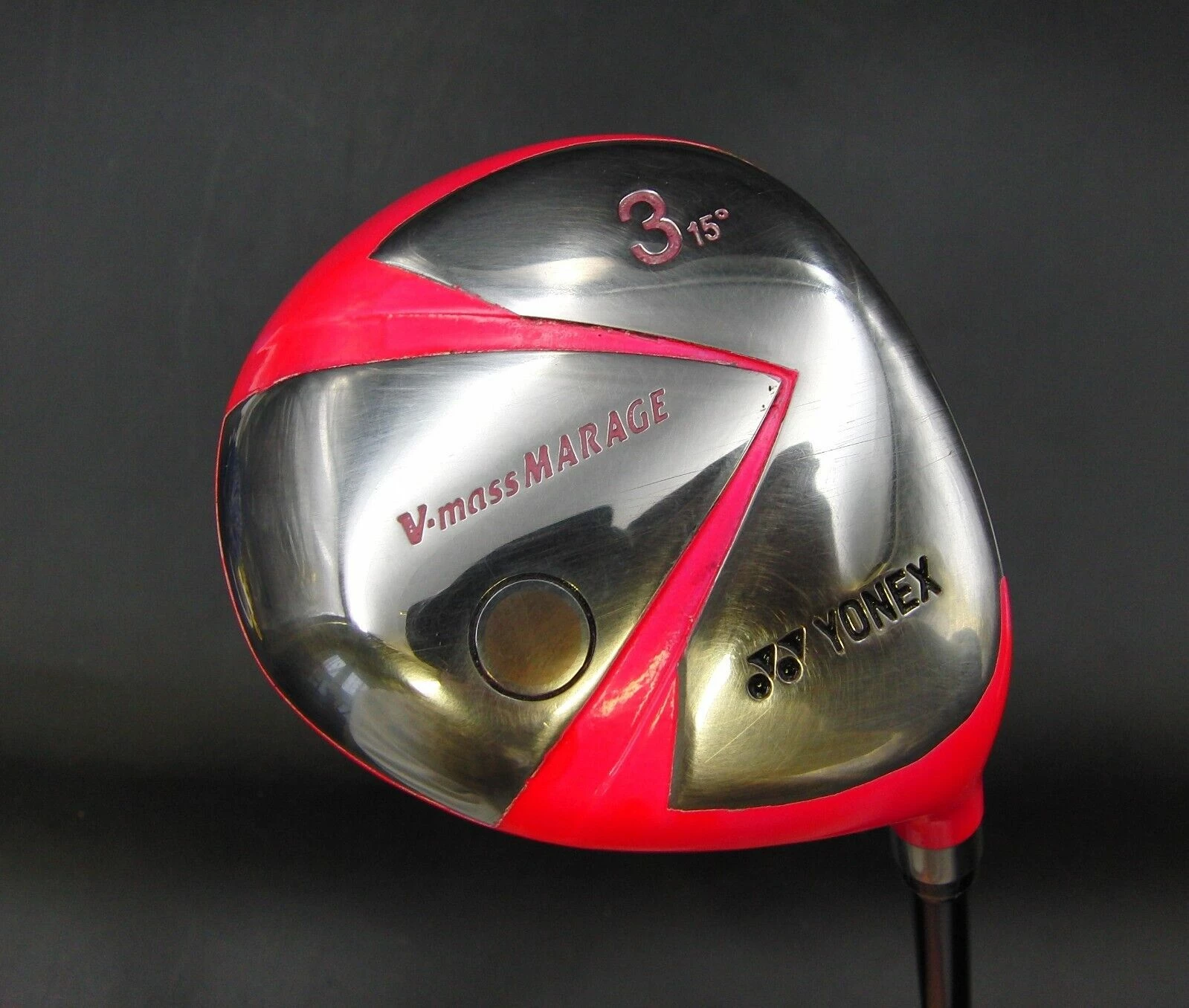 Yonex V.mass MARAGE 15° Pink 3 Wood Regular Graphite Shaft + Head Cover 2 Yonex V.mass MARAGE 15° Pink 3 Wood Regular Graphite Shaft + Head Cover - Image 2
