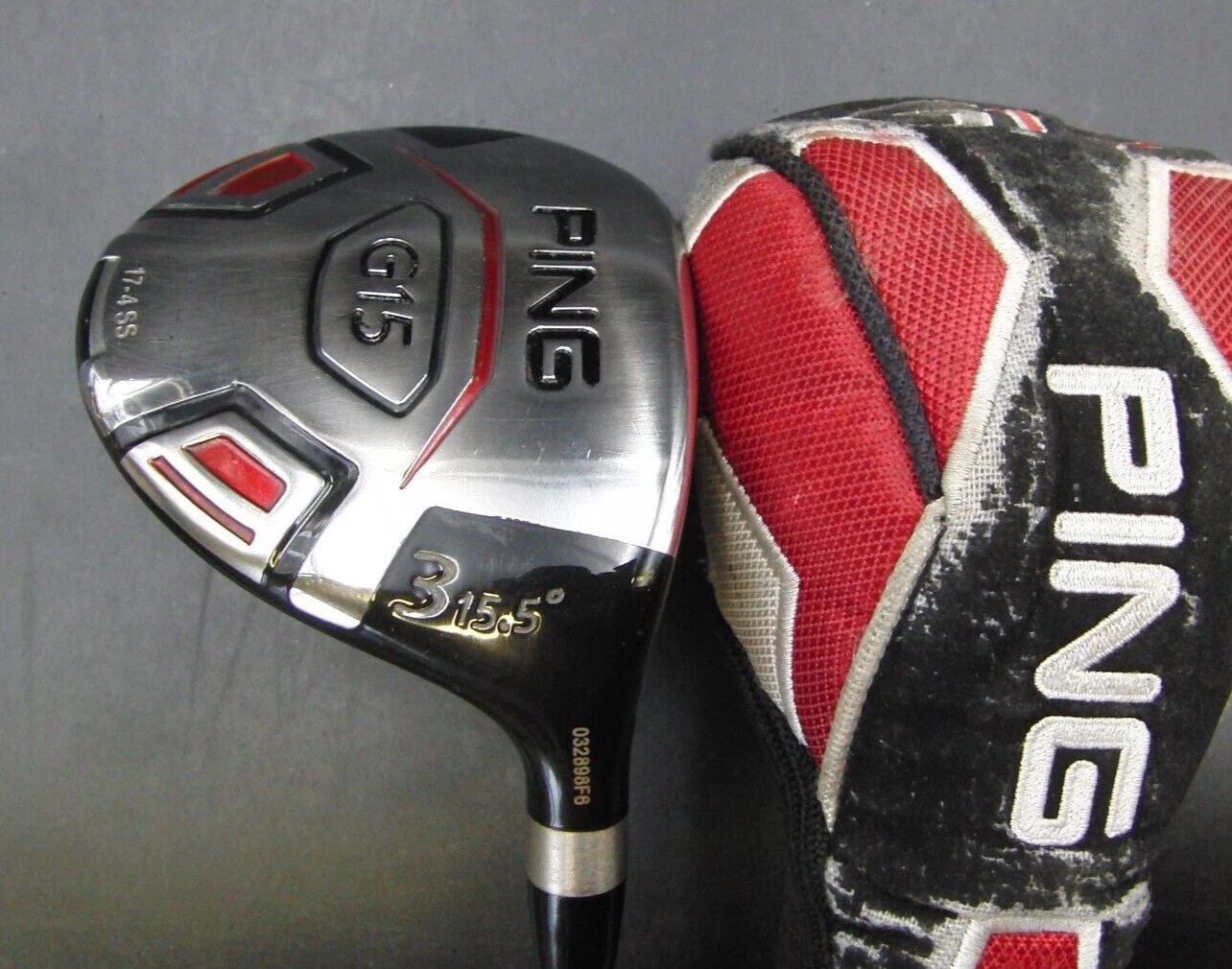 Ping G15 15.5° 3 Wood Regular Graphite Shaft Lamkin Grip + Head Cover 1 Ping G15 15.5° 3 Wood Regular Graphite Shaft Lamkin Grip + Head Cover