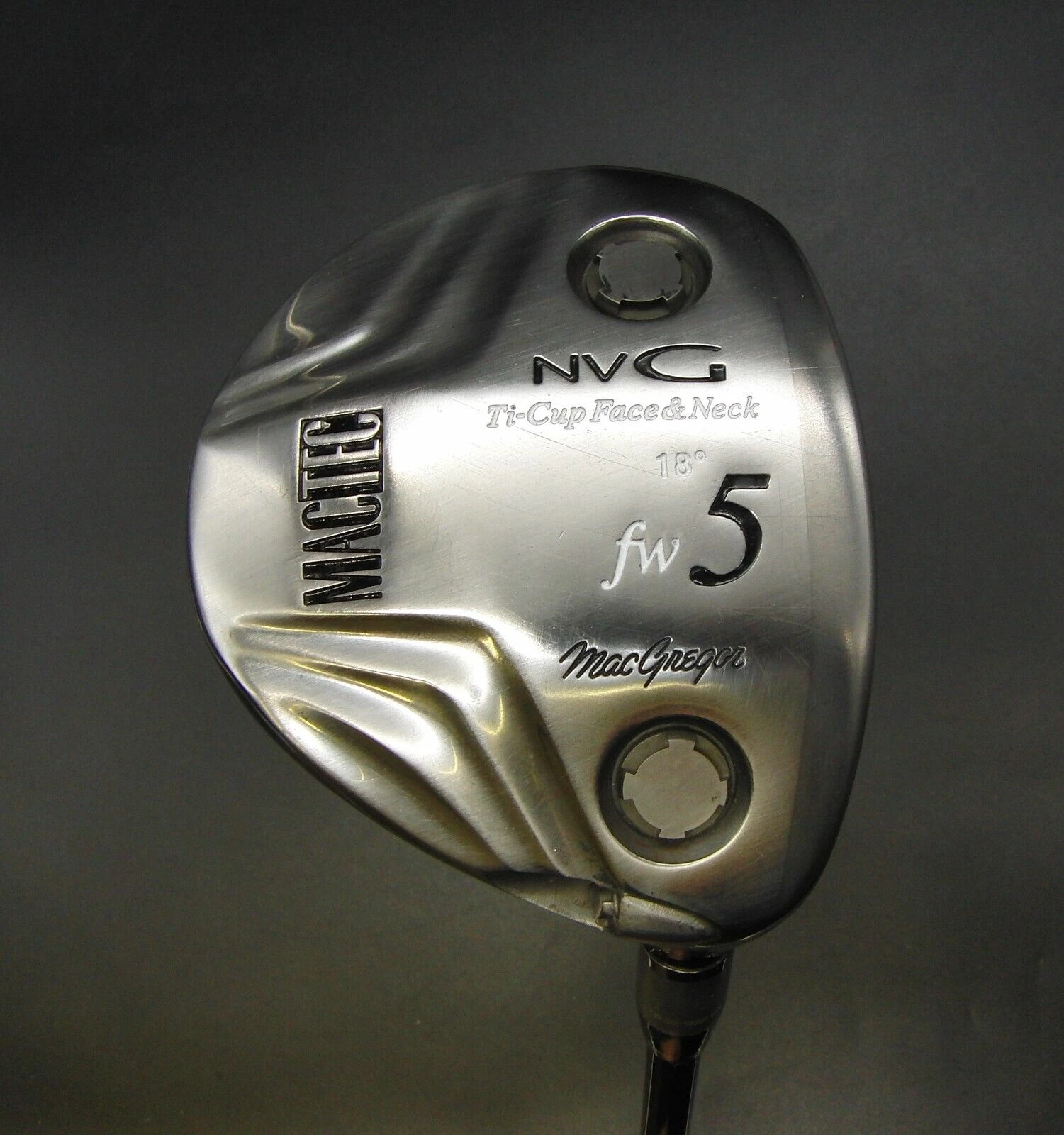 MacGregor MacTec NVG FW 18° 5 Wood Regular Graphite Shaft Golf Pride Grip 1 MacGregor MacTec NVG FW 18° 5 Wood Regular Graphite Shaft Golf Pride Grip
