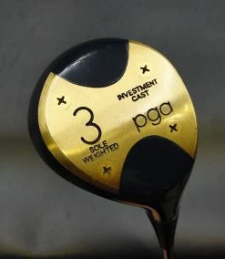 Ladies Vintage PGA Investment Cast Sole Weighted 3 Wood Ladies Graphite Shaft