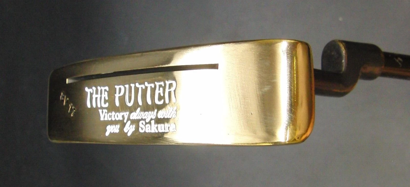 Vintage Japanese Sakura The Putter SV11 Antique Putter Graphite Shaft 85cm Long 1 Vintage Japanese Sakura The Putter SV11 Antique Putter Graphite Shaft 85cm Long
