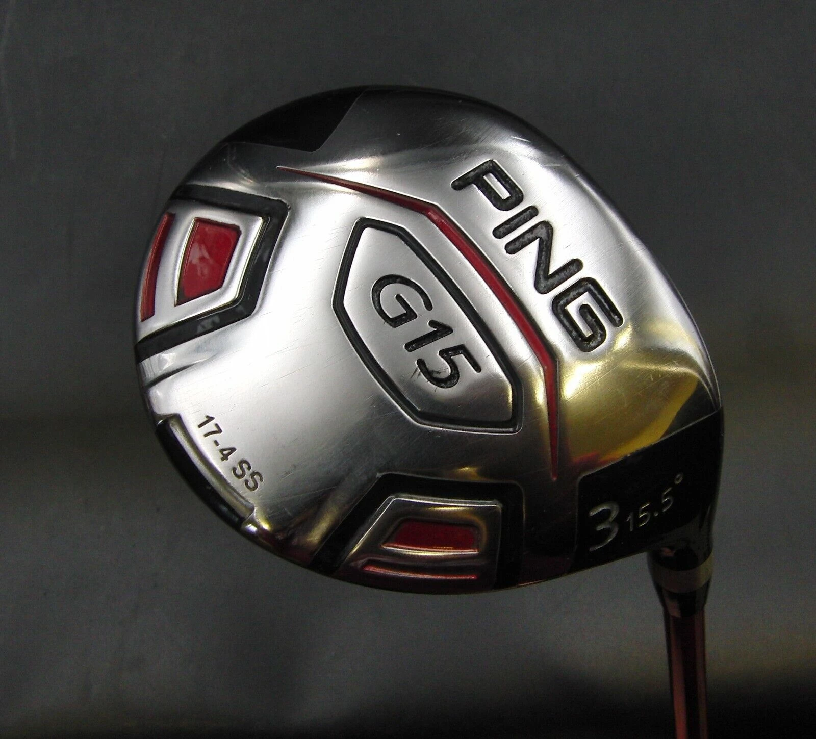 Ping G15 15.5° 3 Wood Regular Graphite Shaft Lamkin Grip + Head Cover 2 Ping G15 15.5° 3 Wood Regular Graphite Shaft Lamkin Grip + Head Cover - Image 2