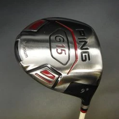 Ping G15 Titanium 9° Driver Stiff Flex Graphite Shaft Ping Grip