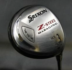 Srixon Z-Steel Maraging 14.5° 3-Wood Regular Graphite Shaft Golf Pride Grip