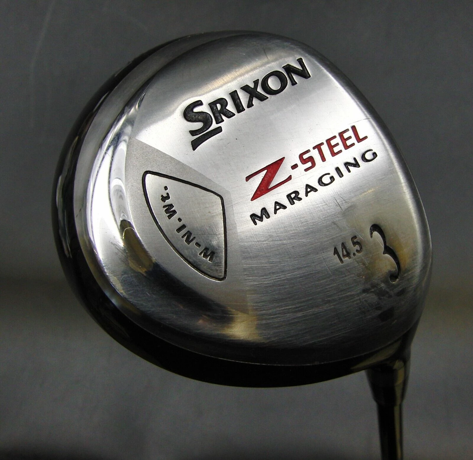 Srixon Z-Steel Maraging 14.5° 3-Wood Regular Graphite Shaft Golf Pride Grip 1 Srixon Z-Steel Maraging 14.5° 3-Wood Regular Graphite Shaft Golf Pride Grip