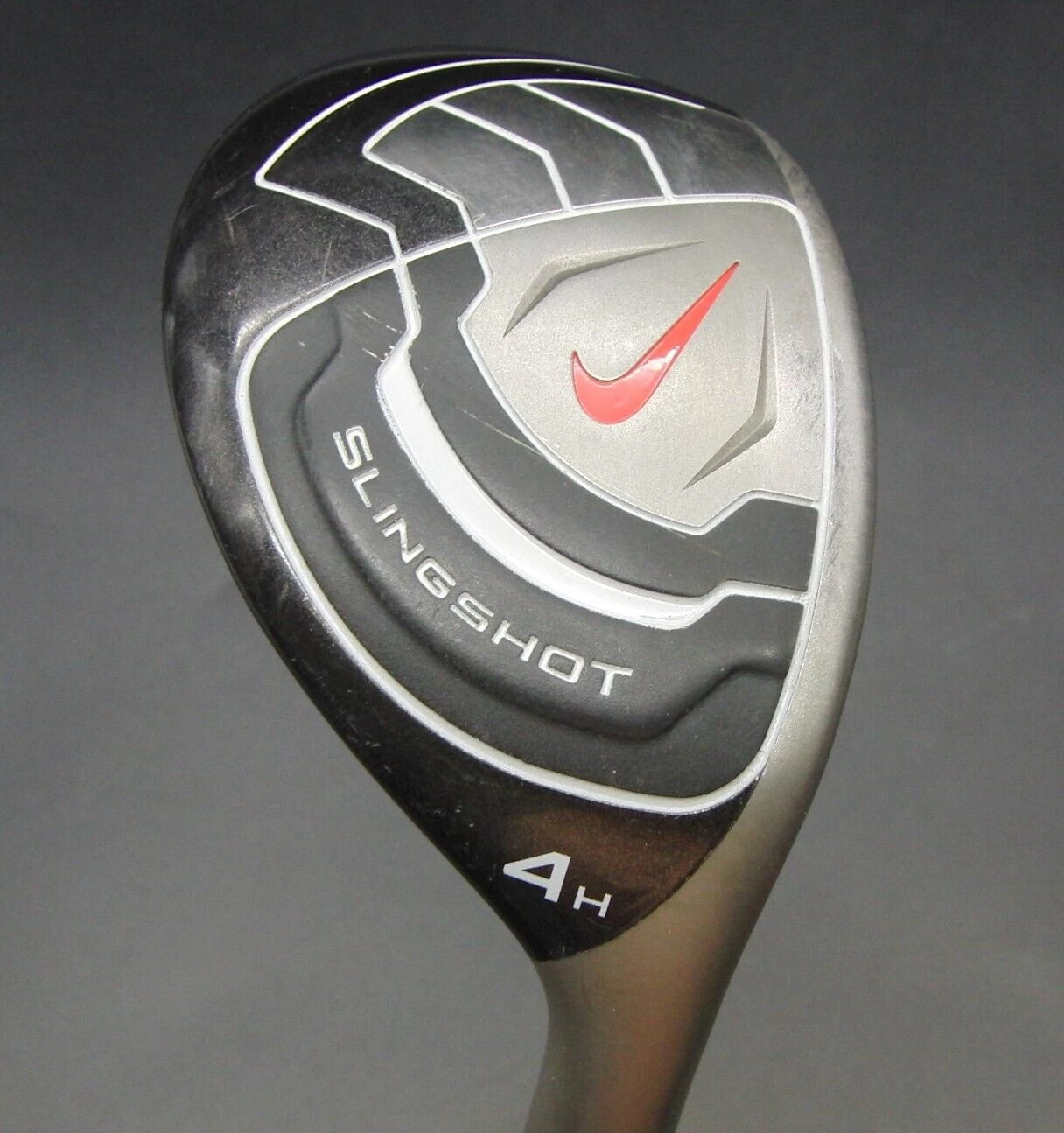 Nike Slingshot 4H 4 Hybrid Uniflex Graphite Shaft Golf Pride Grip 1 Nike Slingshot 4H 4 Hybrid Uniflex Graphite Shaft Golf Pride Grip