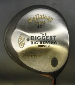 Callaway S2H2 Biggest Big Bertha 10° Driver Stiff Graphite Shaft Callaway Grip