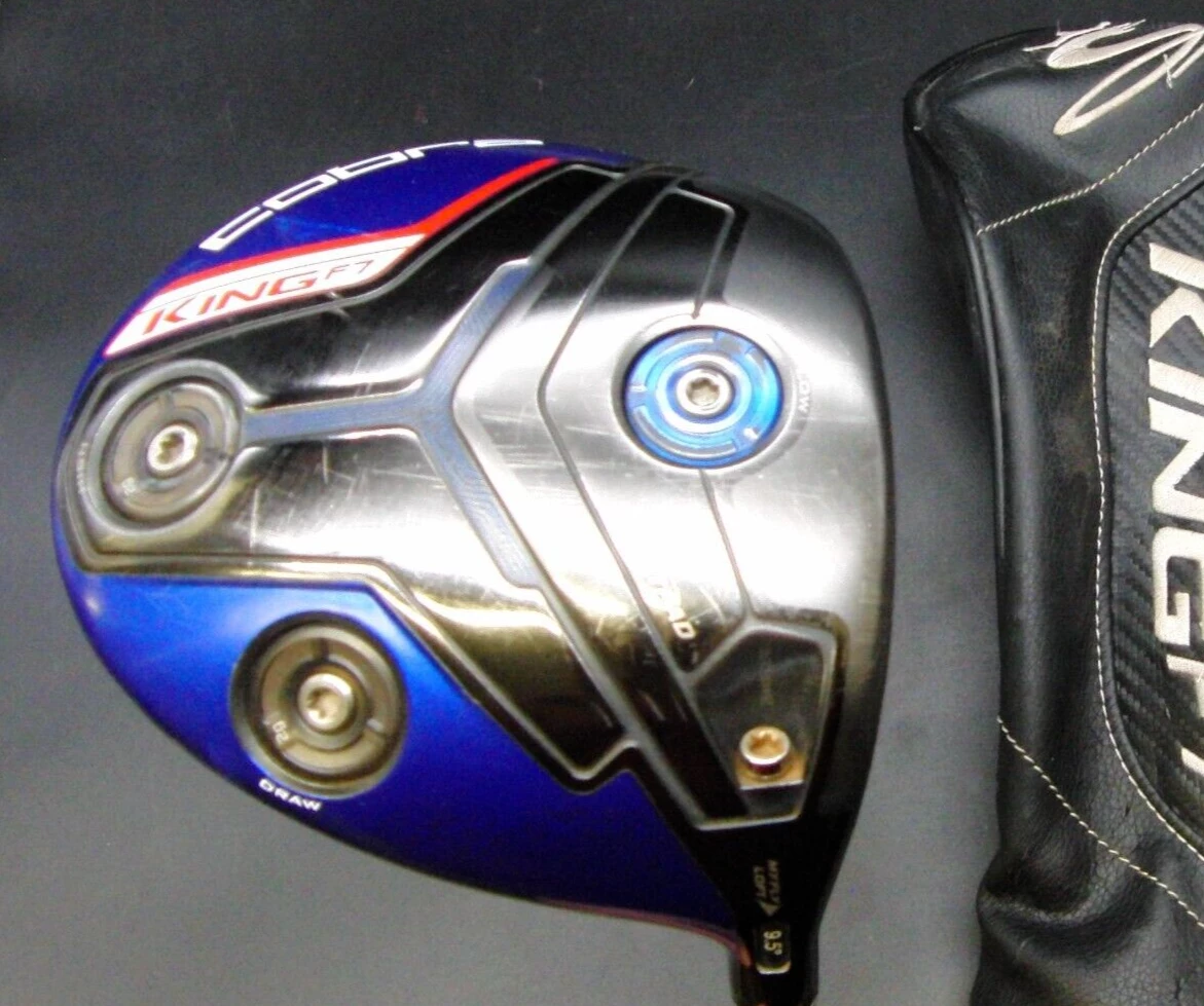 Cobra King F7 9.5° Driver Stiff Graphite Shaft Cobra Grip + Head Cover 1 Cobra King F7 9.5° Driver Stiff Graphite Shaft Cobra Grip + Head Cover