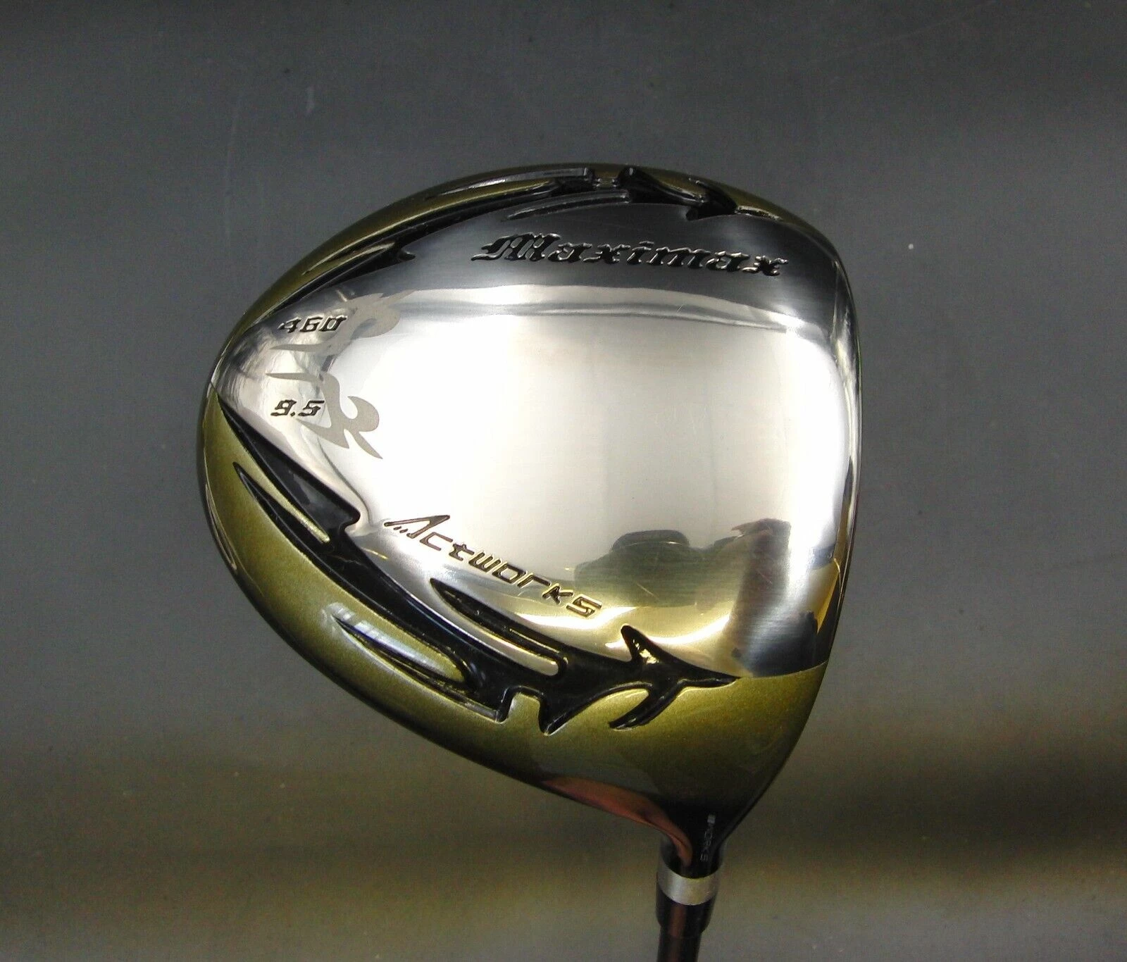 Maximax Actworks 9.5° Driver Stiff Graphite Shaft Actworks Grip & Head Cover 2 Maximax Actworks 9.5° Driver Stiff Graphite Shaft Actworks Grip & Head Cover - Image 2