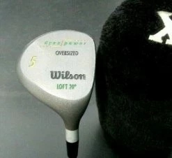 Vintage Wilson DYNAPOWER OVER SIZED 20° 5 Wood Regular Steel Shaft & Head Cover
