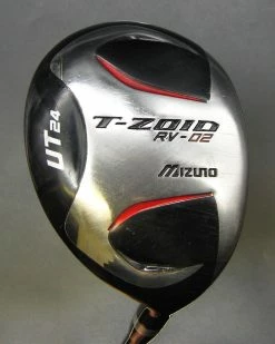 Mizuno T-Zoid RV-02 UT 24° Hybrid Stiff Graphite Shaft Mizuno Grip