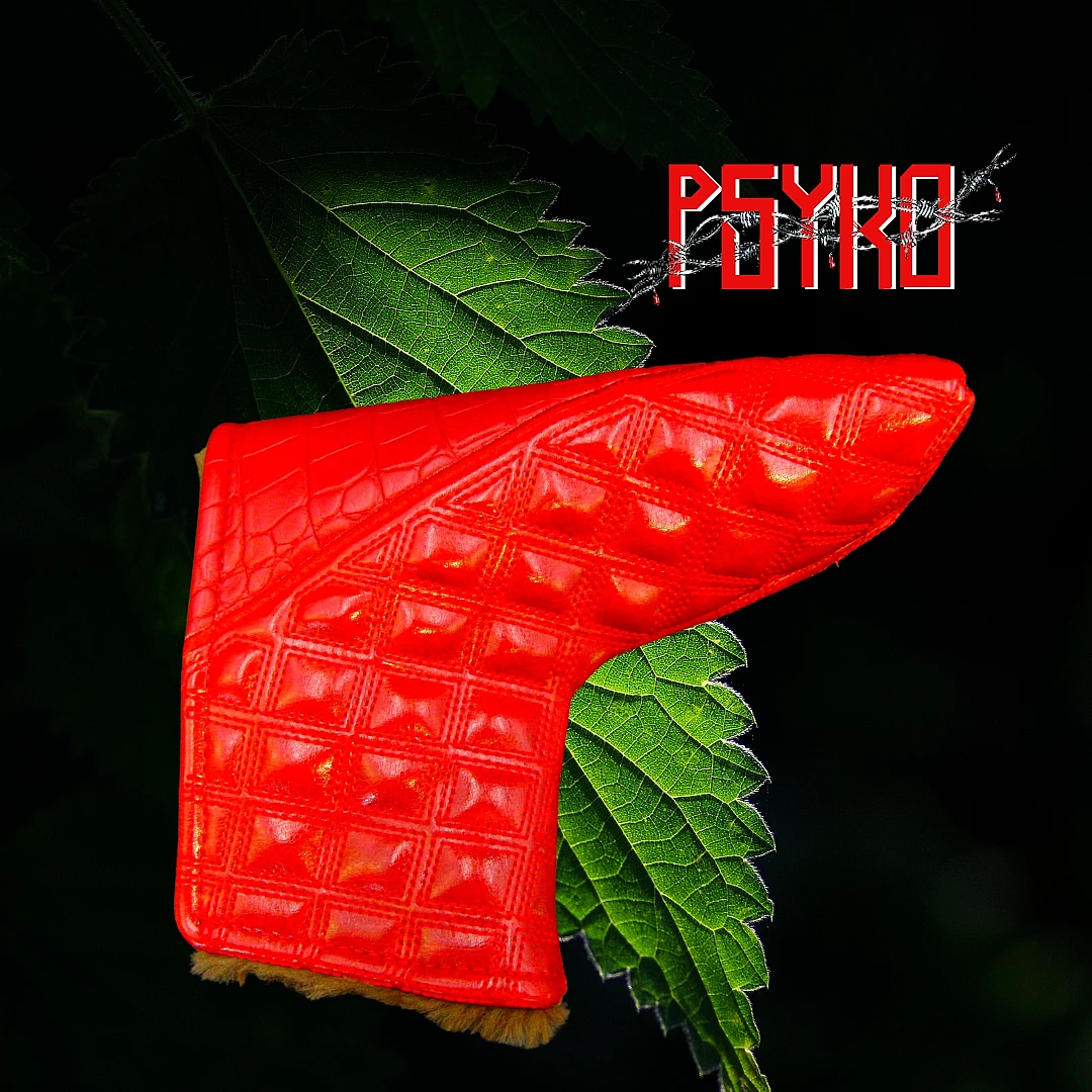 Luxury PSYKO GOLF Crocodile & Quilted Embroidered PU Leather Putter Head Cover 3 Luxury PSYKO GOLF Crocodile & Quilted Embroidered PU Leather Putter Head Cover - Image 3