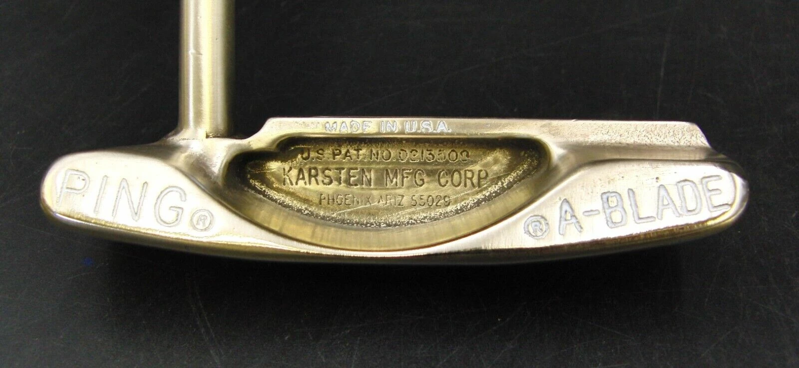 Refurbished & Paint Filled Ping A-Blade Karsten Putter 88.5cm Long Steel Shaft 1 Refurbished & Paint Filled Ping A-Blade Karsten Putter 88.5cm Long Steel Shaft
