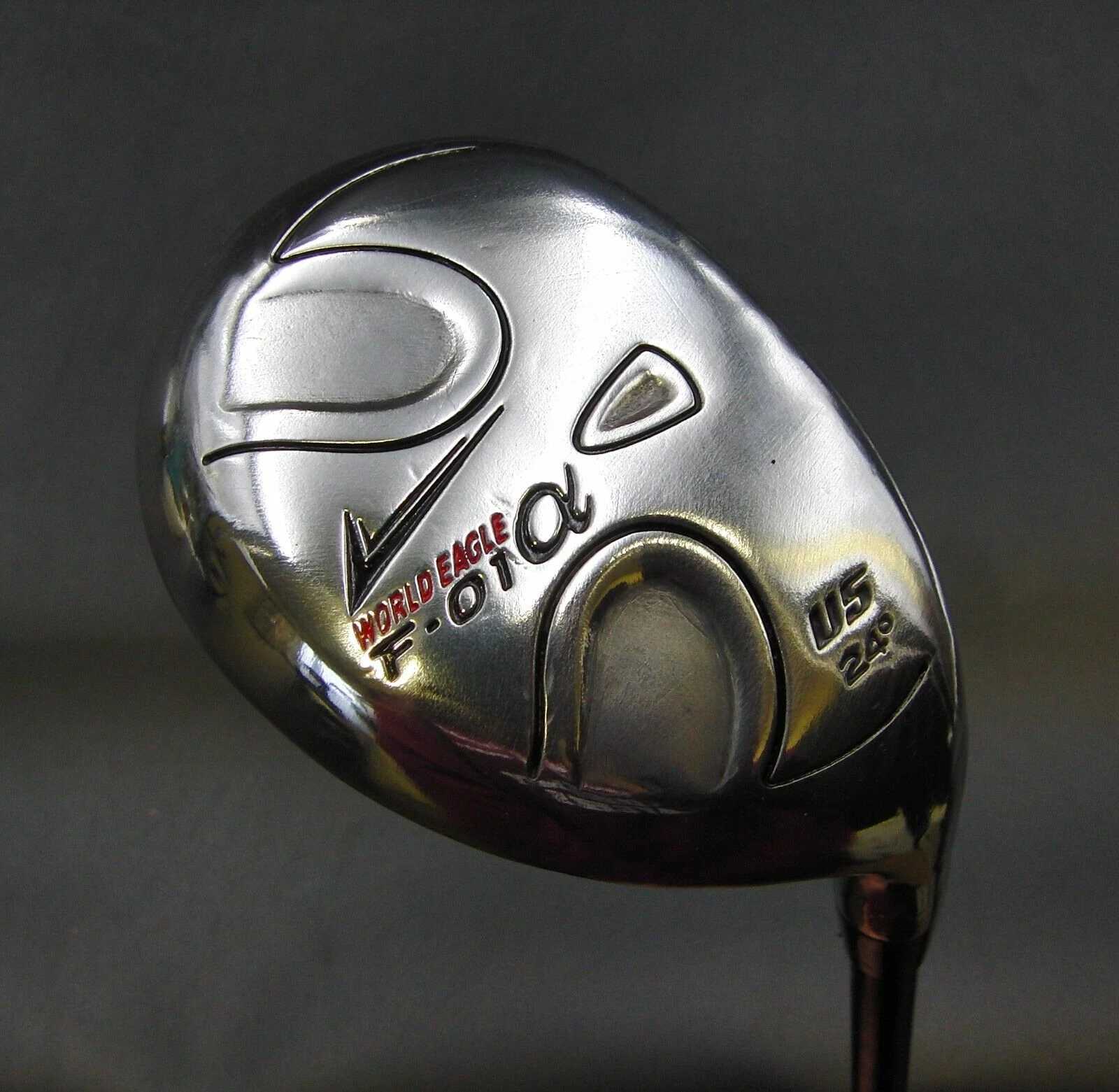 Japanese World Eagle F-01 24° 5 Hybrid Stiff Graphite Shaft World Eagle Grip 1 Japanese World Eagle F-01 24° 5 Hybrid Stiff Graphite Shaft World Eagle Grip