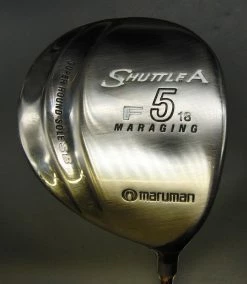 Ladies Japanese Maruman Shuttle A Maraging 18° F 5 Wood Ladies Graphite Shaft