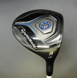 Taylormade Speed Pocket Technology 15° 3 Wood Stiff Graphite Shaft G/Pride Grip