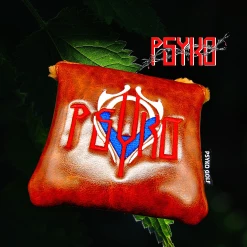 Luxury PSYKO GOLF Vintage-Style Embroidered PU Leather Putter Head Cover