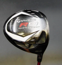Taylormade R9 Superdeep 9.5° Driver Stiff Graphite Shaft Golf Pride Grip
