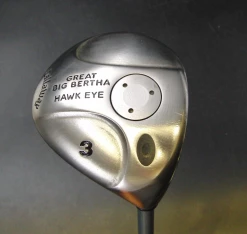 Ladies Callaway Great Big Bertha Hawk Eye 3 Wood Ladies Graphite Shaft Gems Grip