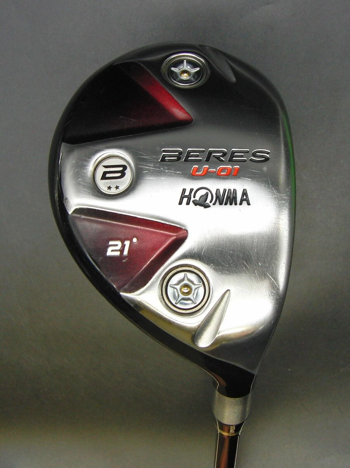 Japanese Honma Beres U-01 21° Hybrid Regular Graphite Shaft Honma Grip 1 Japanese Honma Beres U-01 21° Hybrid Regular Graphite Shaft Honma Grip