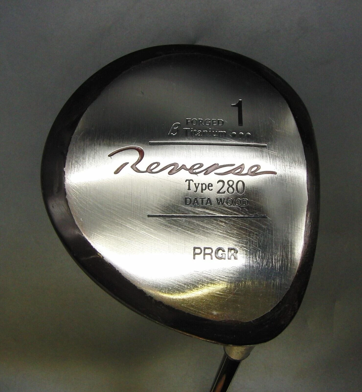 PRGR Reverse Type 280 Data Wood Forged Driver Regular Graphite Shaft PRGR Grip 1 PRGR Reverse Type 280 Data Wood Forged Driver Regular Graphite Shaft PRGR Grip