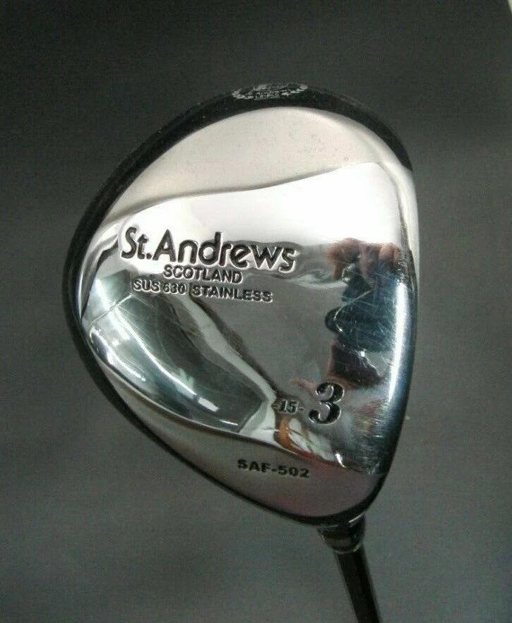 St. Andrews St Andrews SAF-502 3 Wood 15° Regular Graphite Shaft St Andrews Grip & H/Cover 4 St. Andrews St Andrews SAF-502 3 Wood 15° Regular Graphite Shaft St Andrews Grip & H/Cover - Image 4