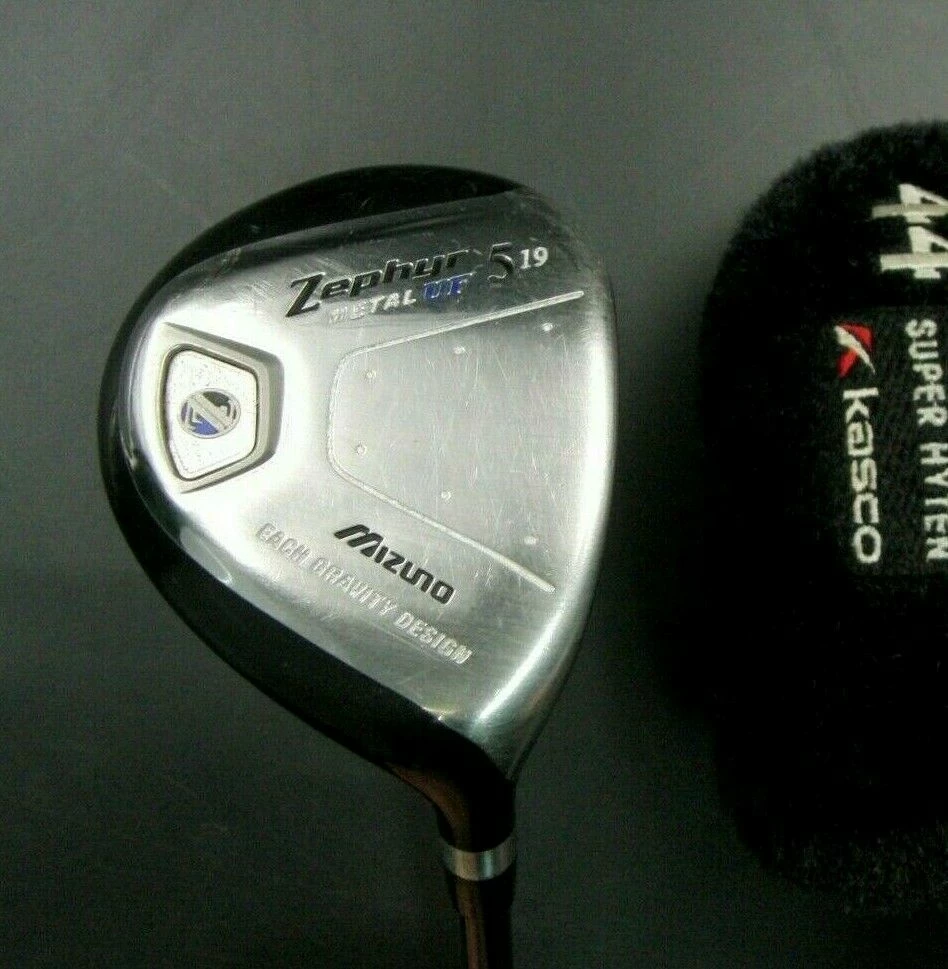 Mizuno Zephyr Metal UF 19° 5 Wood Stiff Graphite Shaft With Head Cover 1 Mizuno Zephyr Metal UF 19° 5 Wood Stiff Graphite Shaft With Head Cover