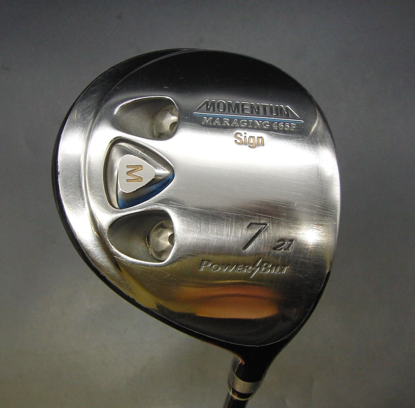 PowerBilt Momentum 465F Sign 21° 7 Wood Regular Graphite Shaft Professional Grip 6 PowerBilt Momentum 465F Sign 21° 7 Wood Regular Graphite Shaft Professional Grip - Image 6