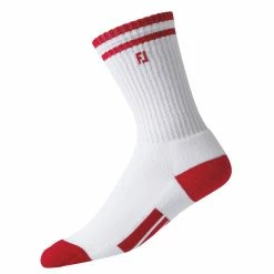 FootJoy ProDry Junior Crew Socks -Clubs Shop 85170 WHITERED160 ef1cf4de 4063 45ef a8ca d0b5b29e0803