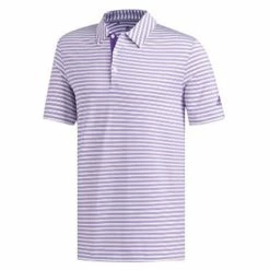 Adidas Golf Adidas Ultimate365 Two Color Stripe Mens Golf Polo
