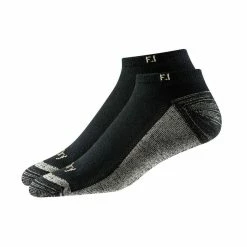 FootJoy ProDry Black Mens 2 Pack Low Cut Golf Socks
